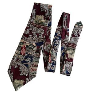 +Men's Silk Tie Tabasco Oysters Avery Island LA McIlhenny USA Novelty Tie Spicy